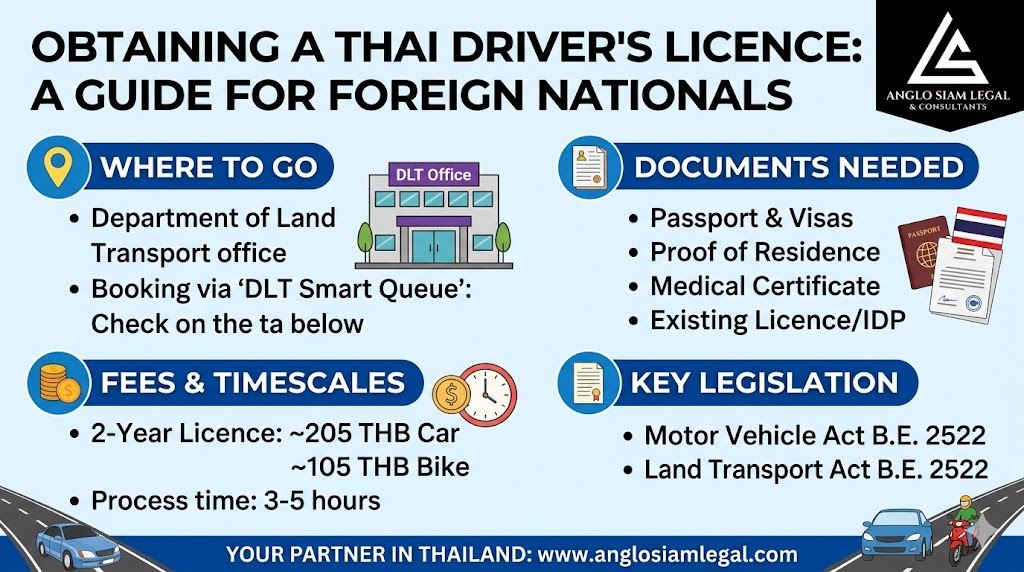 how to get a drivers license in thailand